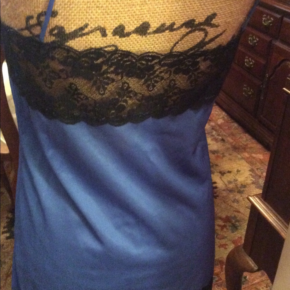Short blue and black nighty - Picture 4 of 5